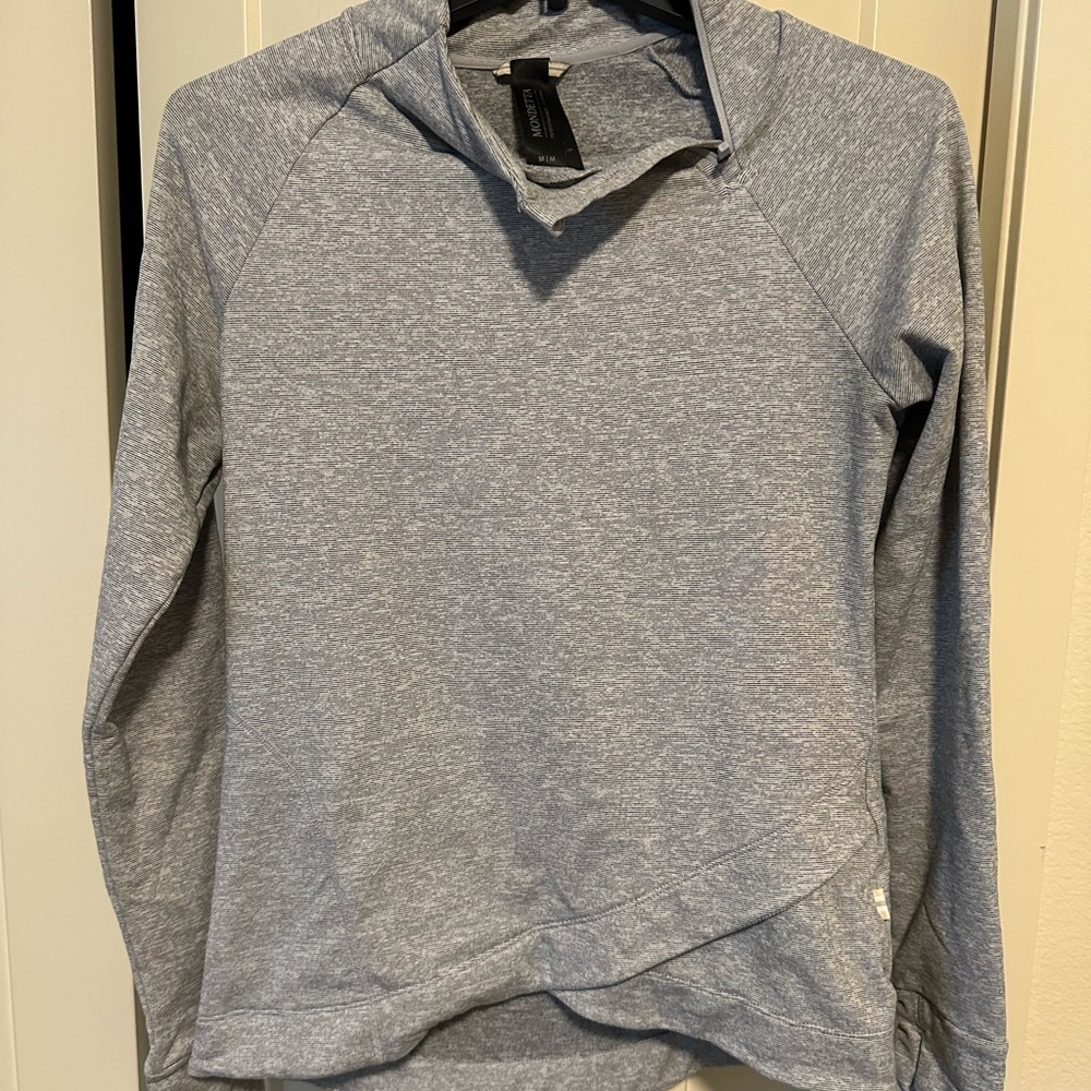 Mondetta Gray Striped Pullover - image 1